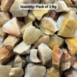 Pack of 2 Kg Natural Rough Stones Raw Crystals Yellow Aventurine