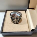 Sulemani Hakik Natural Stones Multiple Design Finger Rings Adjustable - Image 7