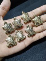 Golden Pyrite Turtle 25 mm Size - Image 2