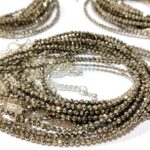 Pyrite from Peru 3mm Faceted Adjustable Anklets Money Attraction - Image 2