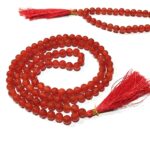 Natural Crystals Red Carnelian ⭐⭐⭐⭐⭐ Agate Stones 8mm Size 108 Beads Jap Mala