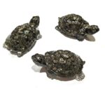 Peru Pyrite Stone Orgone Turtle Polished Surface - Image 2