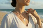 White Mother Of Pearl Hamsa Pendants - Image 2