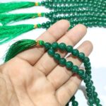 Natural Crystals Green Jade Stones 8mm Size 108 Beads Jap Mala - Image 3
