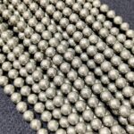 Natural Pyrite Stone Star Quality 8mm Plane Beads Strings Wholesale Bulk Supply
