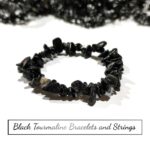 Authentic Black Tourmaline Stone Anklet Stretchable Bracelets