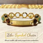 Golden & Silver Chain With Zibu Symbol Dhanyog & Money Magnet Bracelets