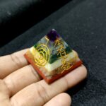 Seven Chakra Bonded Reiki Symbol Pyramid 40-42 mm - Image 2