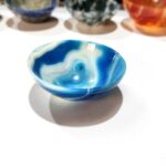 Blue Agate Stone Bowl 2.5 Inch