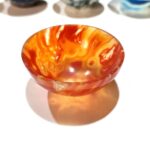 Red Agate Carnelian Stone Bowl 2.5 Inch