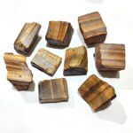 Tiger Eye Rough Stone Raw Tumbled Shape - Image 2