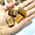 Tiger Eye Rough Stone Raw Tumbled Shape - Image 3