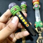 Faceted Black Tourmaline Chakra Tibetan Healing Wands