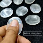 Selenite Worry Stones