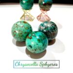 Natural Authentic Chrysocolla Stone Spheres 40-50-60 mm Sizes