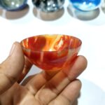 Red Agate Carnelian Stone Bowl 2.5 Inch - Image 3
