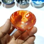 Red Agate Carnelian Stone Bowl 2.5 Inch - Image 2