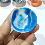 Blue Agate Stone Bowl 2.5 Inch - Image 2