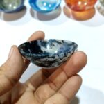 Moss Agate Stone Bowl 2.5 Inch - Image 3