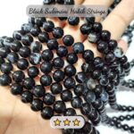 Natural Black Sulemani Hakik Stone Beads Three Star Quality 4mm 6mm 8mm 10mm Strings