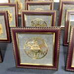 Pyrite Stone Seven Zibu Symbol Frames from Natural Stones - Image 2