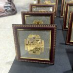Pyrite Stone Seven Shree Laxmi Yantra Frames from Natural Stones - Image 2