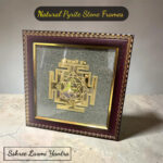 Pyrite Stone Seven Shree Laxmi Yantra Frames from Natural Stones